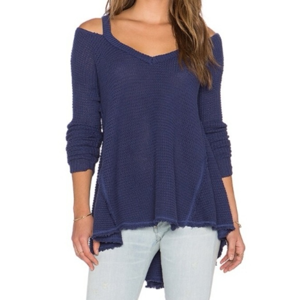Free people cold shoulder sweater